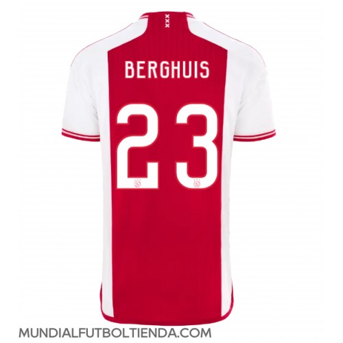 Camiseta Ajax Steven Berghuis #23 Primera Equipación Replica 2023-24 mangas cortas